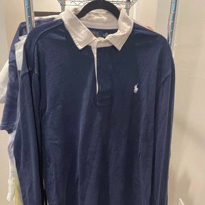 XL Polo longsleeve shirt Navy